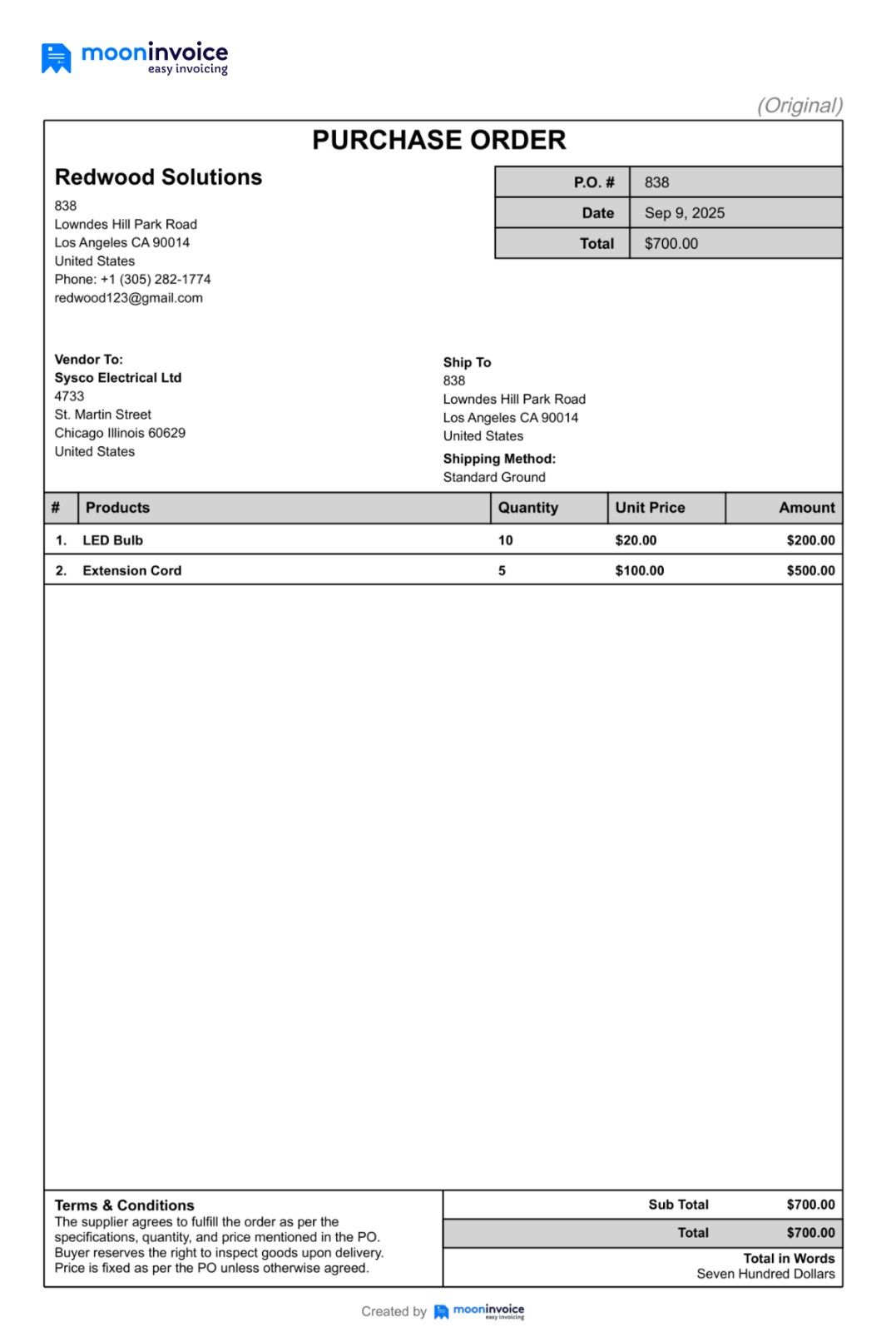 Purchase Order