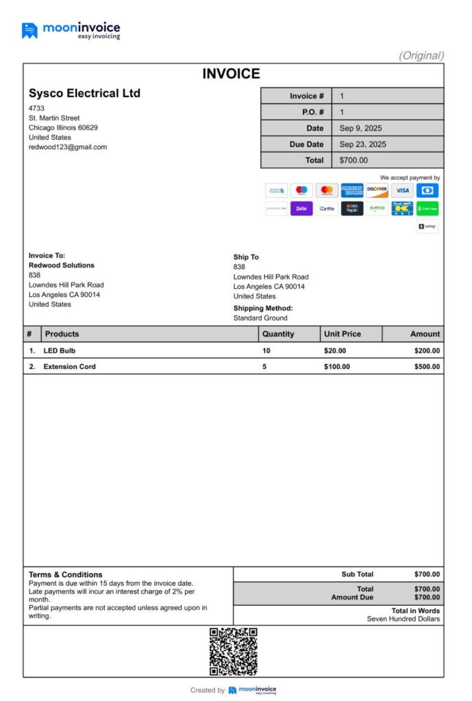 invoice