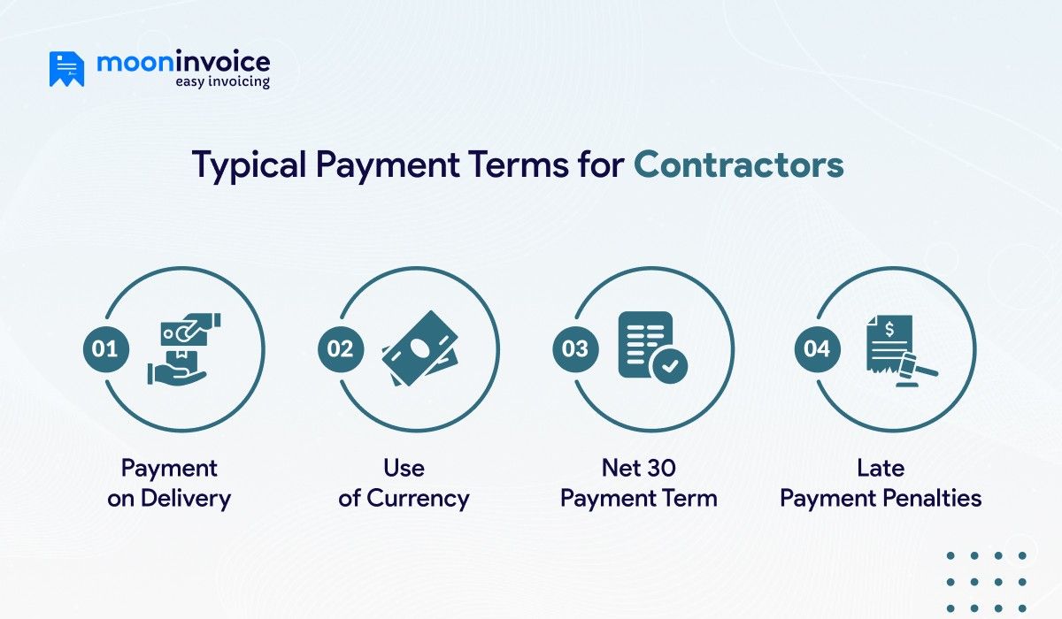 typical payment terms for contractors