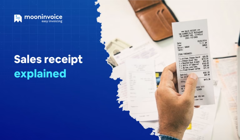 Sales Receipt Explained