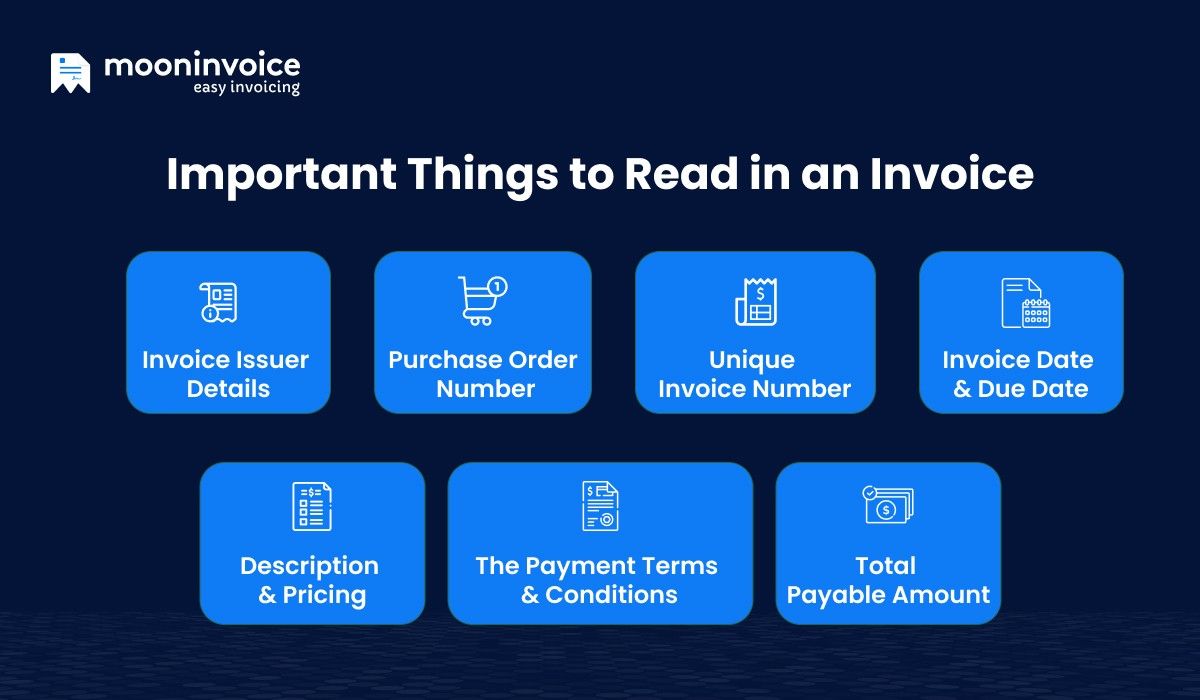 Important Things to read in an Invoice