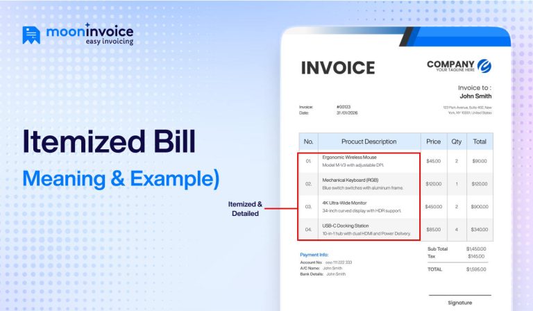 Itemized Bill Meaning Explained (With Example)