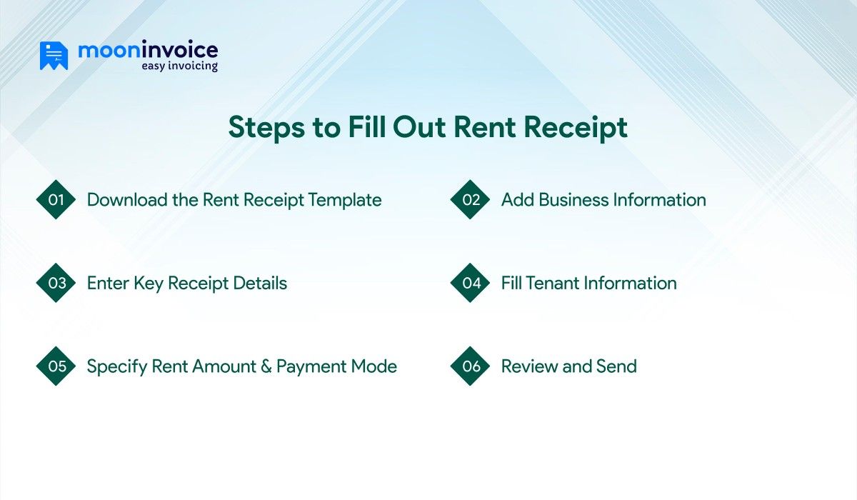How to Fill Out a Rent Receipt