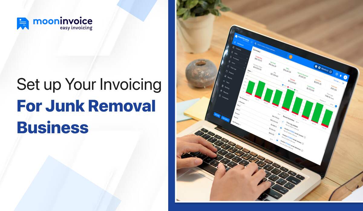 setup invoicing for junk removal business