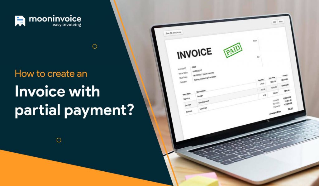 How to Create a Partial Payment Invoice?