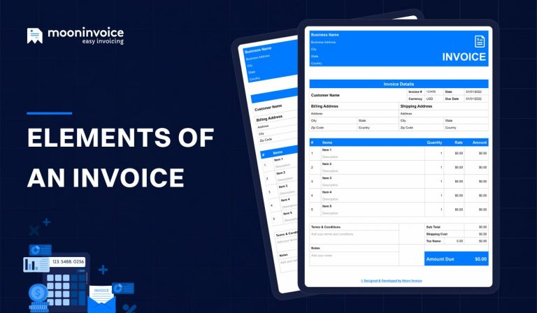 Elements of an invoice