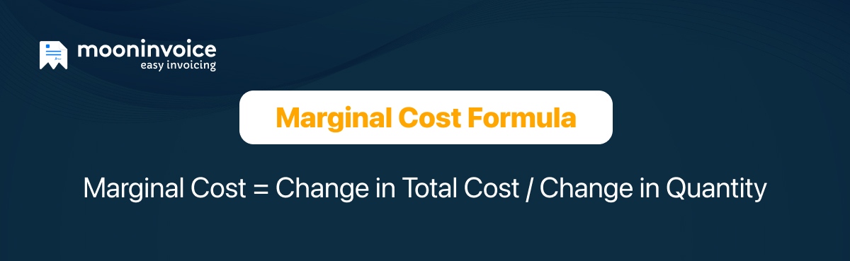 marginal cost formula