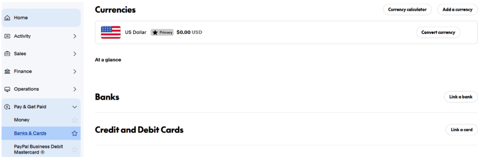 Link credit and debit cards