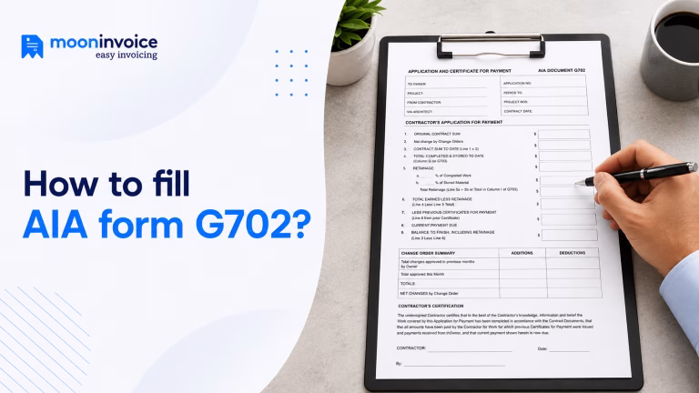 How to fill AIA form g702